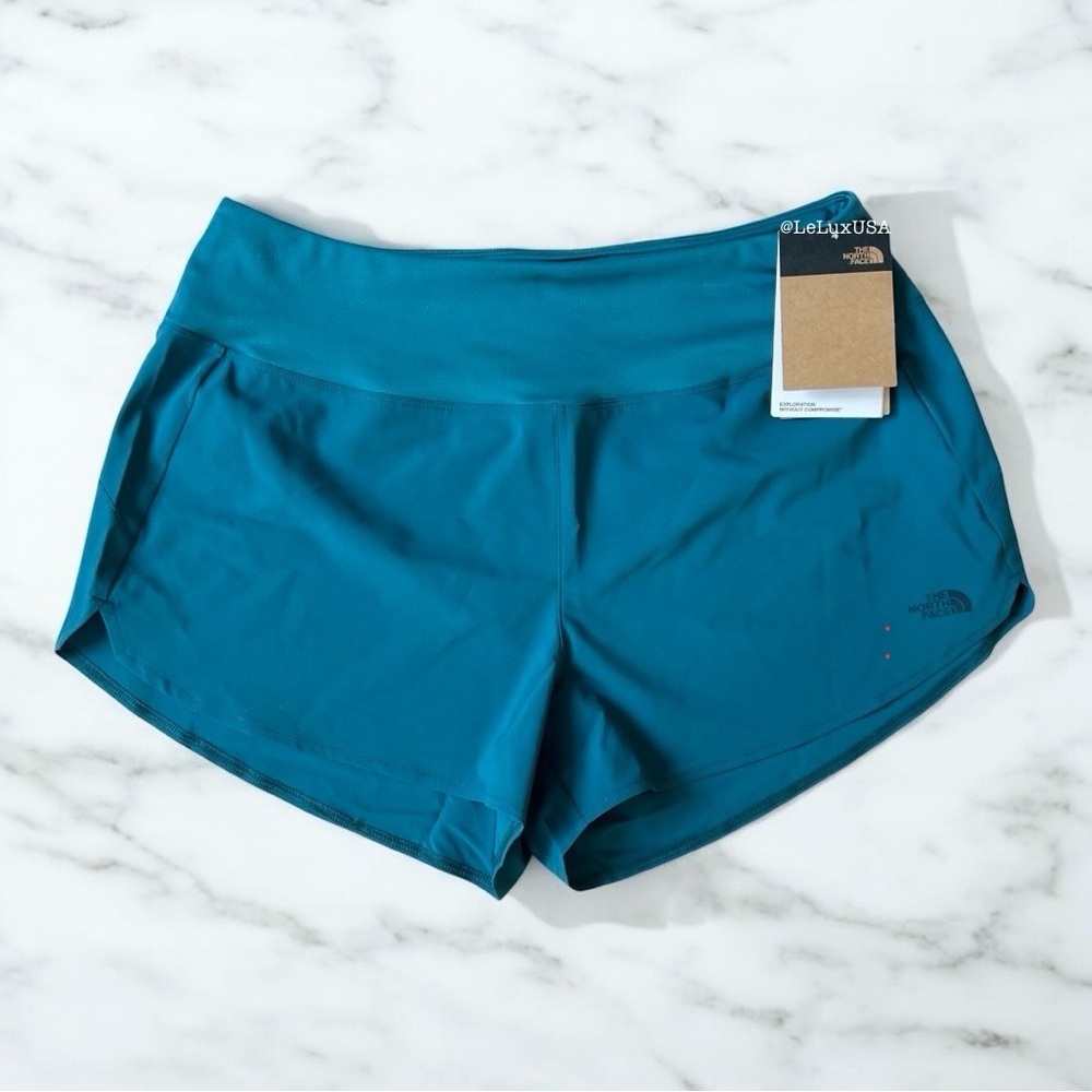 THE NORTH FACE Arque Shorts in Blue Coral, Size L, NWT - Picture 2 of 16